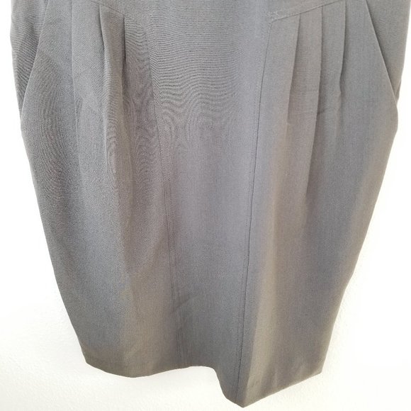 Shelby & Palmer Sheath Dress with Pockets Grey - Picture 3 of 12